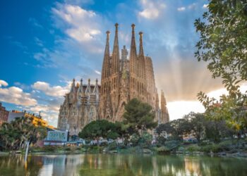 Gaudi Cathedral Stairs
